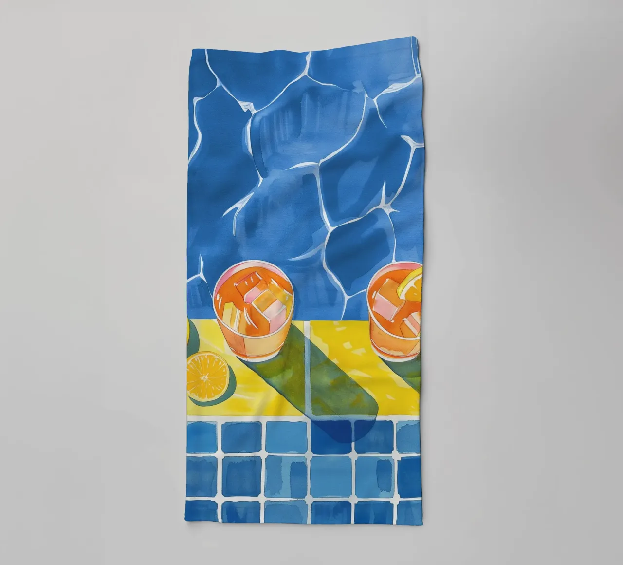 Boho Bella Vita 7 Drinks 1 asciugamano da bagno da Boho Print Collection