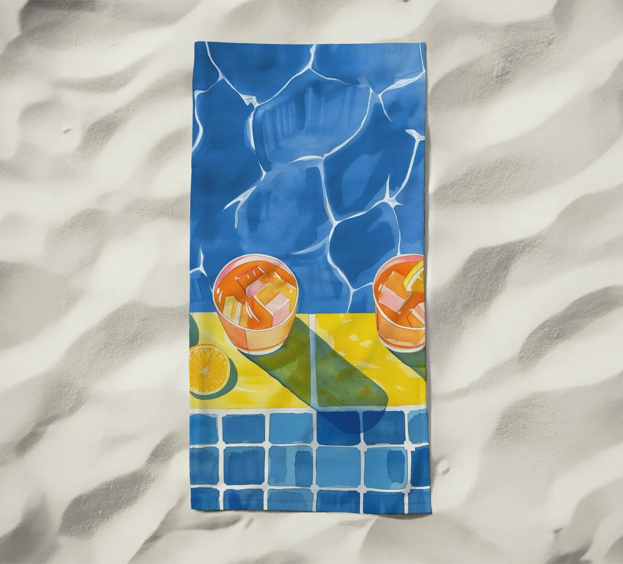 Boho Bella Vita 7 Drinks 1 telo mare da Boho Print Collection