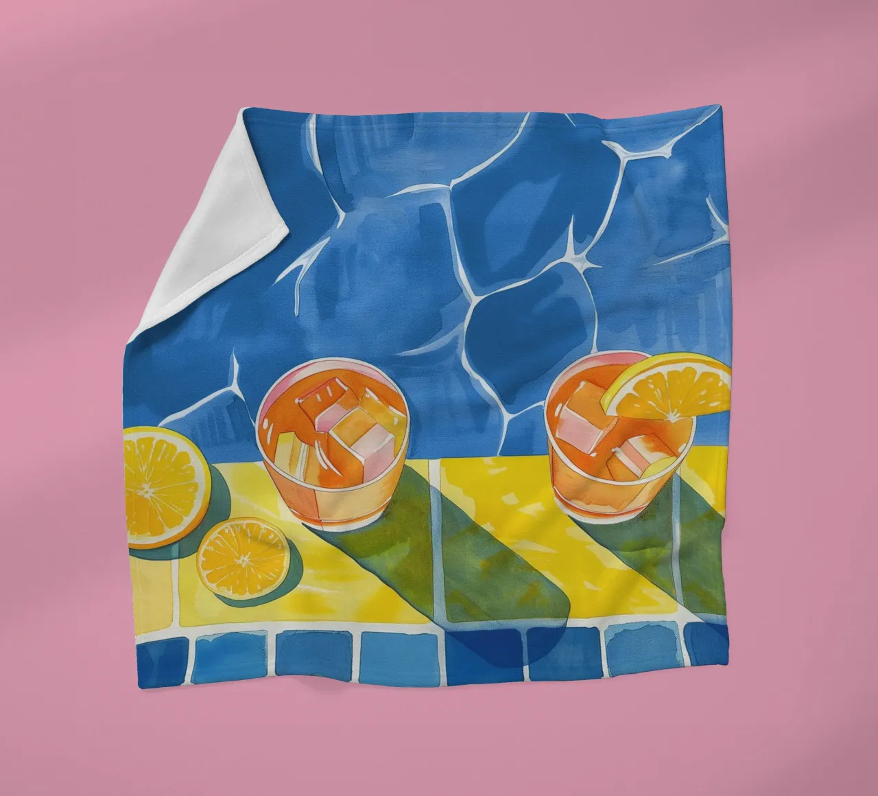Boho Bella Vita 7 Drinks 1 coperta in pile da Boho Print Collection