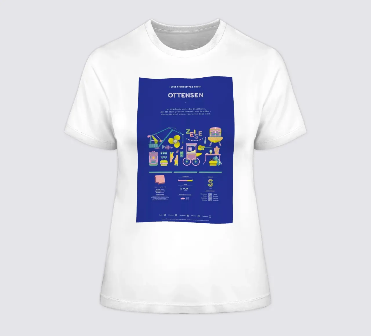 Ottensen women's fitted t-shirt by Bureau Bald GmbH