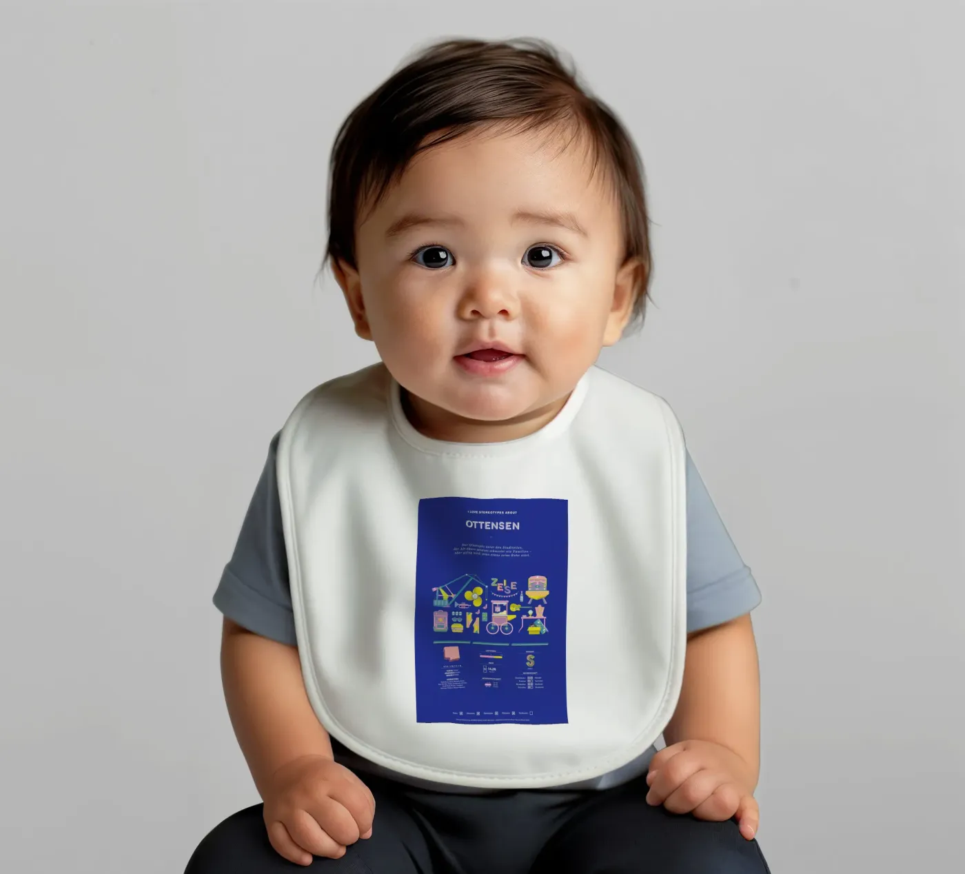 Ottensen baby slabbetje van Bureau Bald GmbH