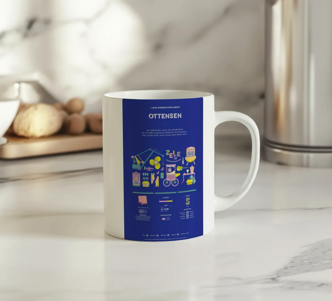 Ottensen ceramic mug by Bureau Bald GmbH