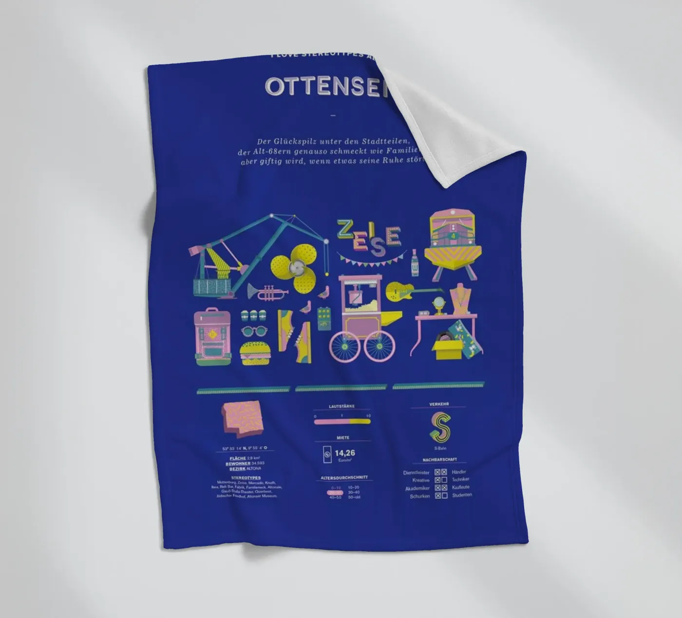 Ottensen fleece blanket by Bureau Bald GmbH