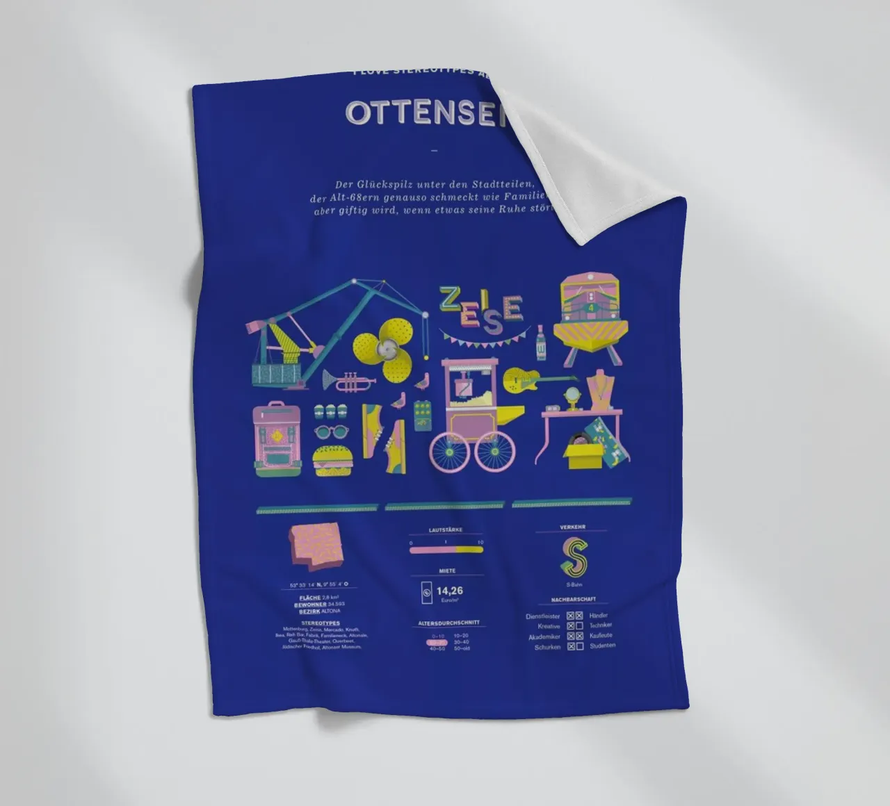 Ottensen Fleecedecke von Bureau Bald GmbH