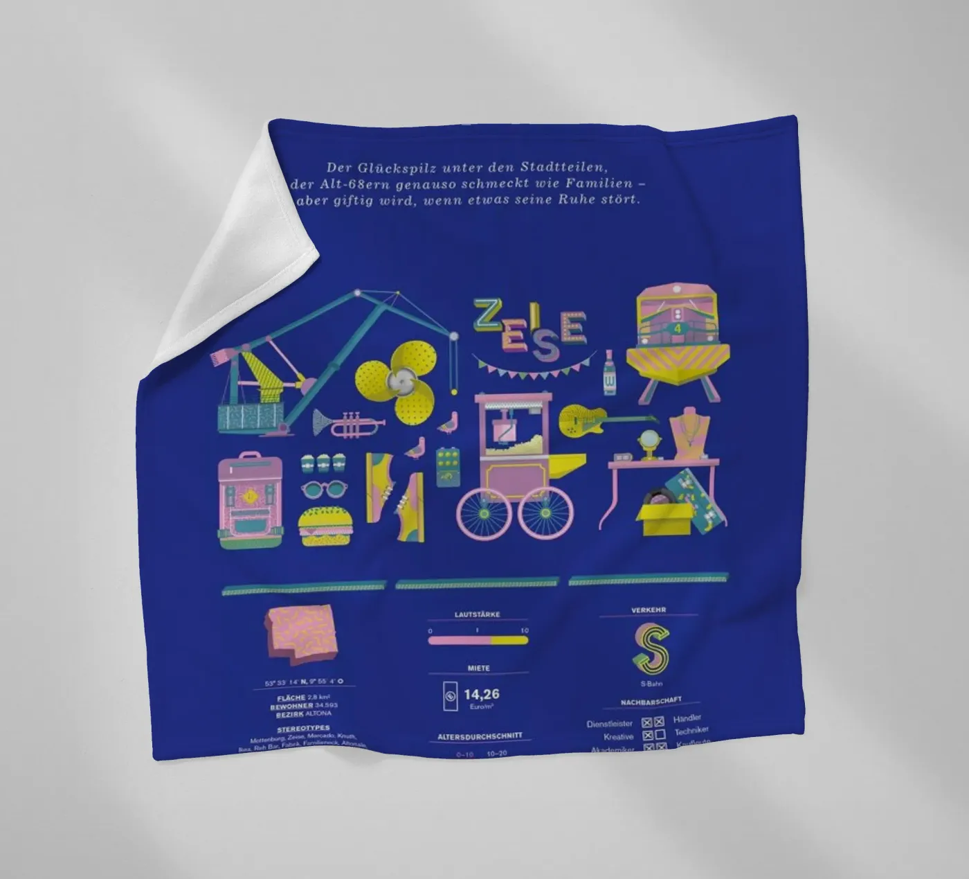 Ottensen fleece blanket by Bureau Bald GmbH