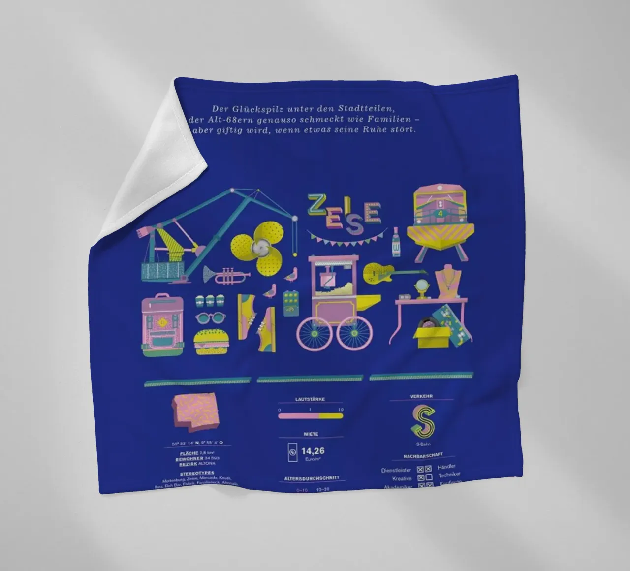 Ottensen Fleecedecke von Bureau Bald GmbH