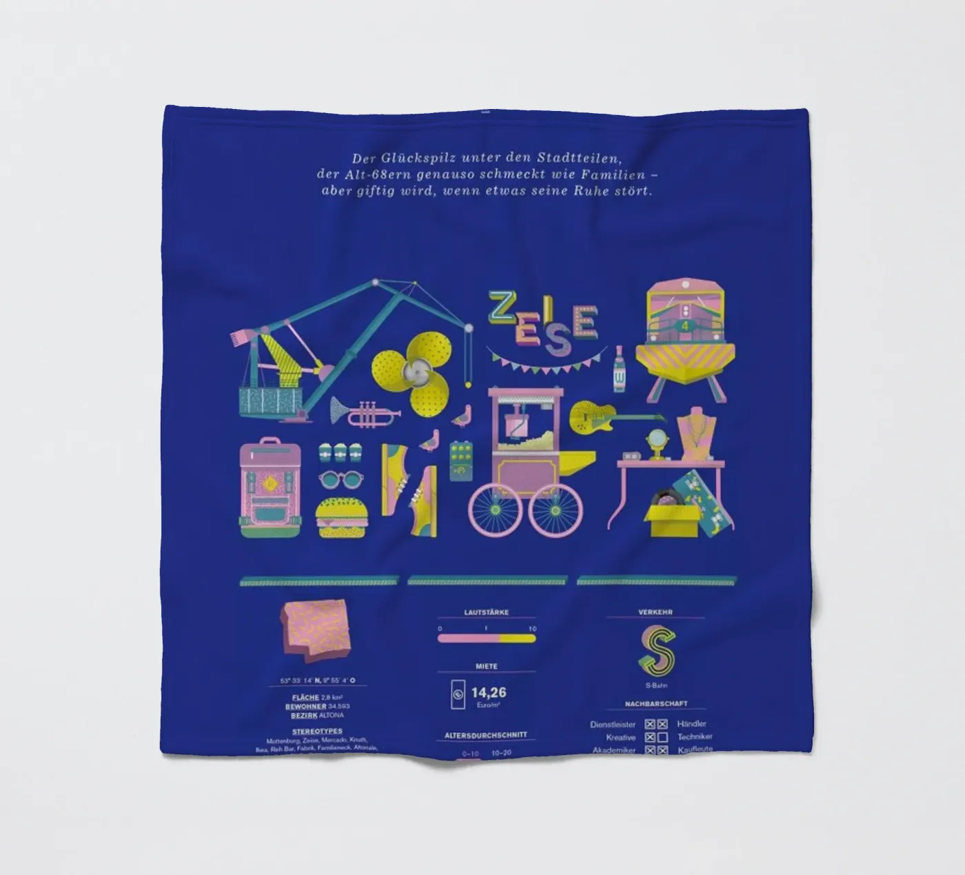 Ottensen fleece blanket by Bureau Bald GmbH