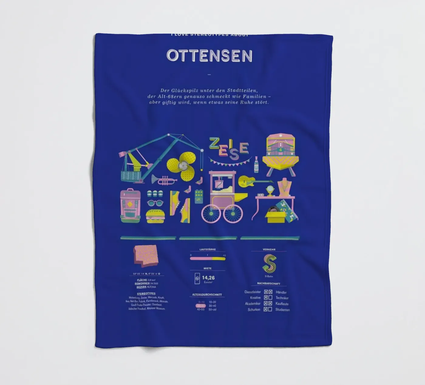 Ottensen plaid polaire de Bureau Bald GmbH