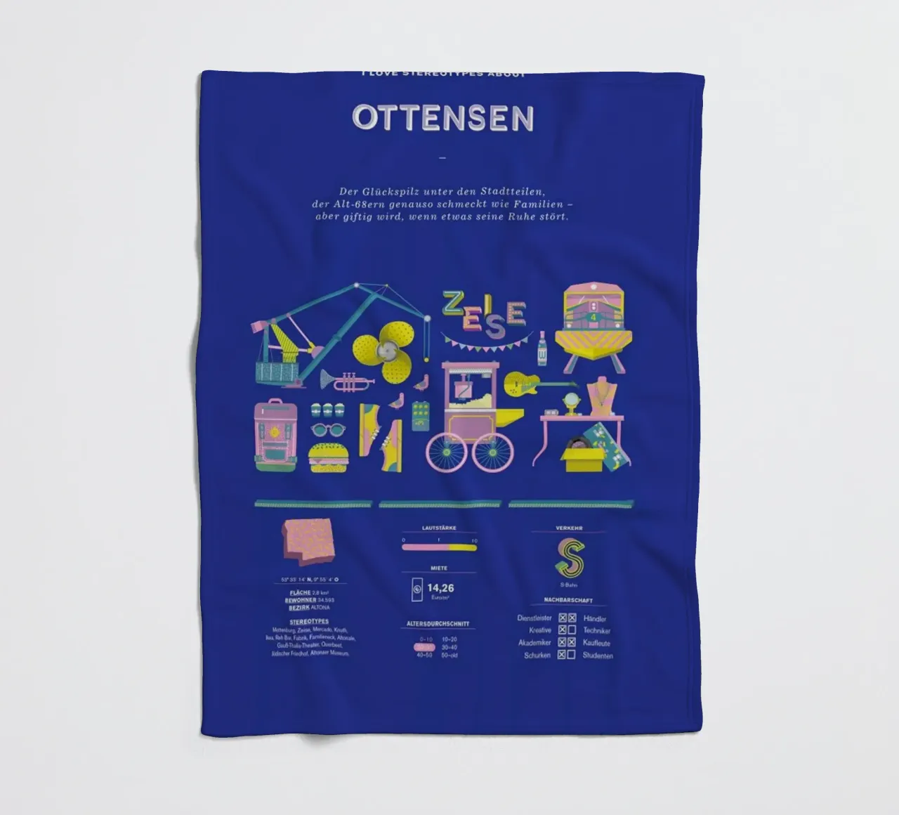 Ottensen Fleecedecke von Bureau Bald GmbH