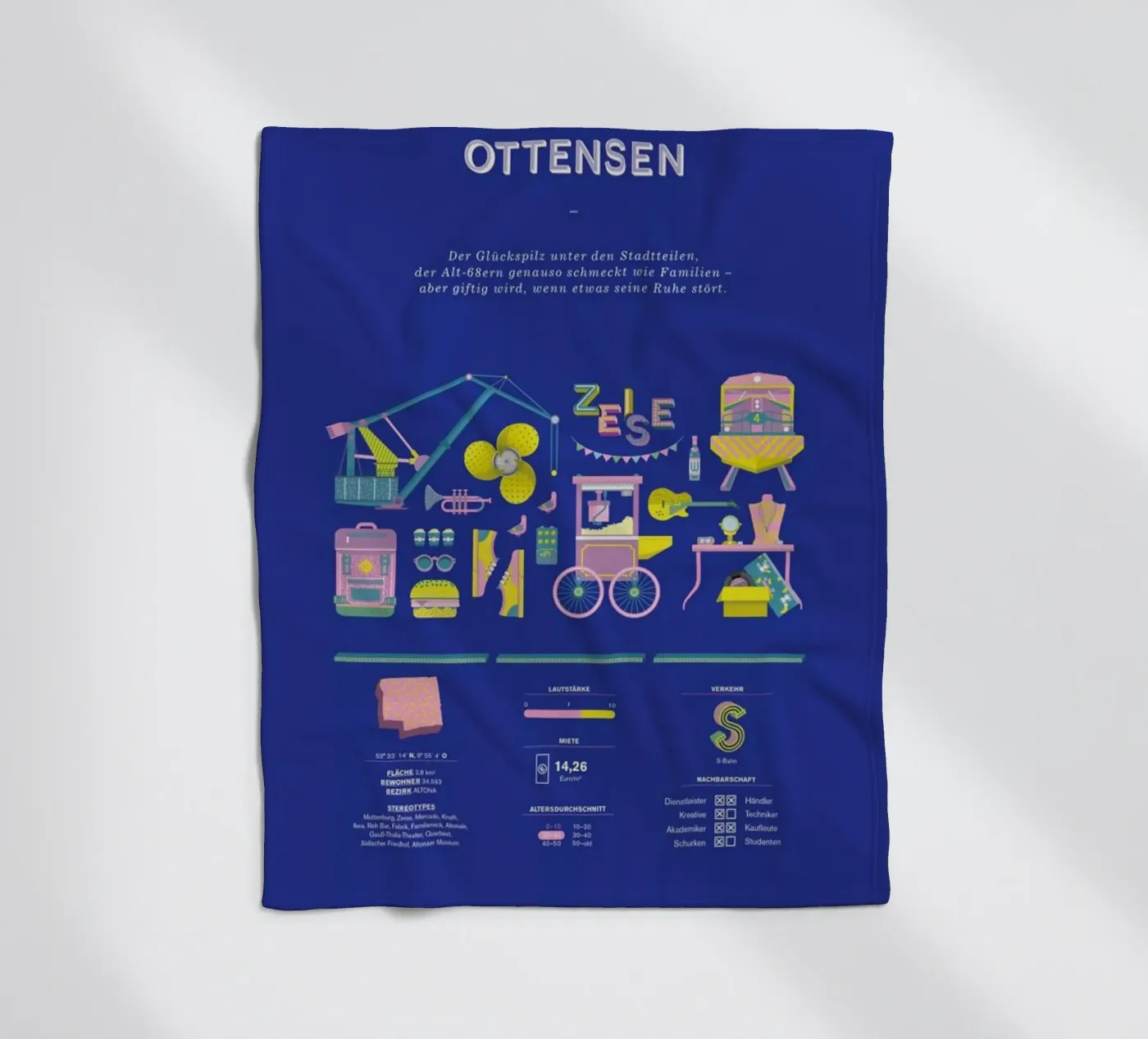 Ottensen plaid polaire de Bureau Bald GmbH