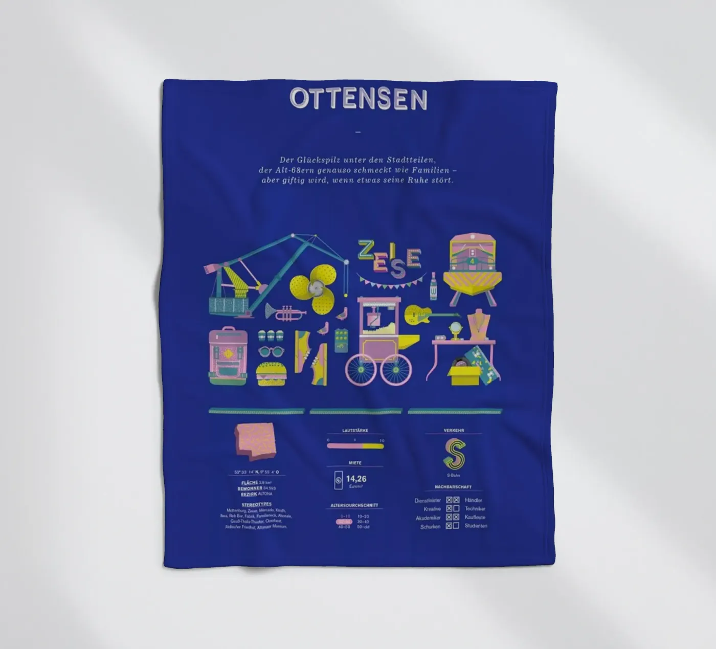 Ottensen fleece blanket by Bureau Bald GmbH