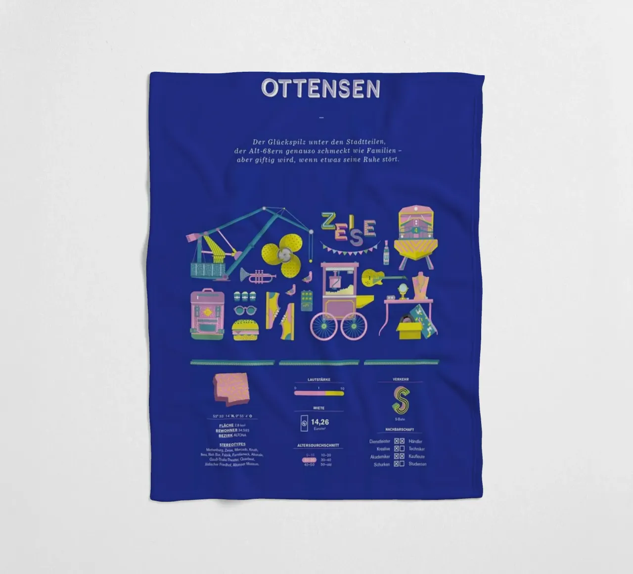 Ottensen Fleecedecke von Bureau Bald GmbH