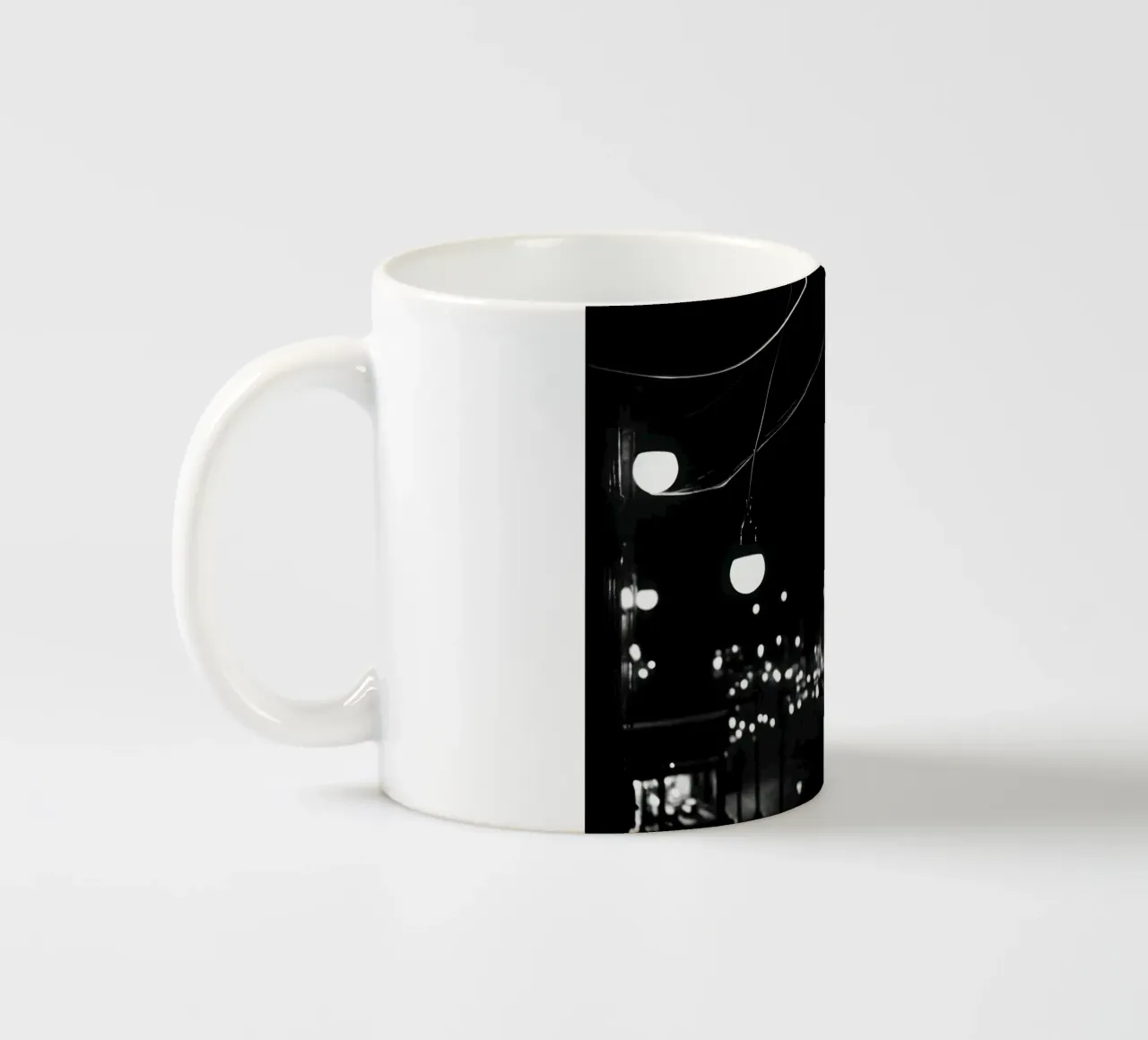 Luci notturne tazza in ceramica da Black & White