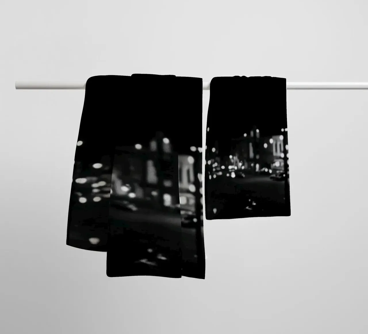 Luci notturne asciugamano da bagno da Black & White
