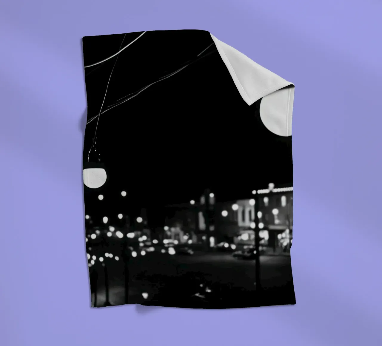 Luci notturne coperta in pile da Black & White