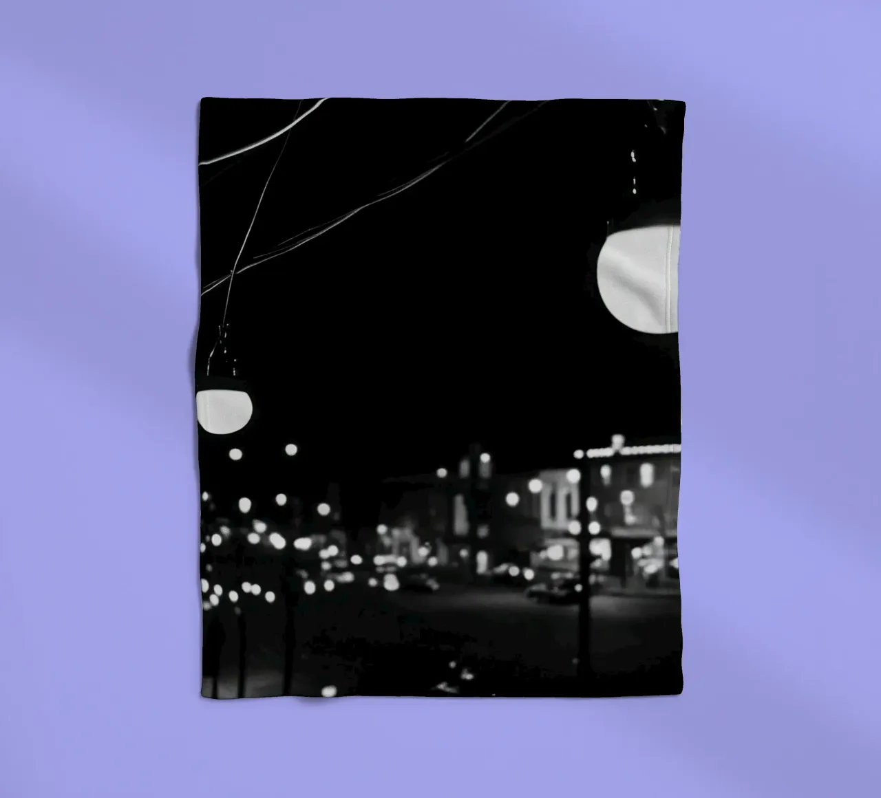 Luci notturne coperta in pile da Black & White