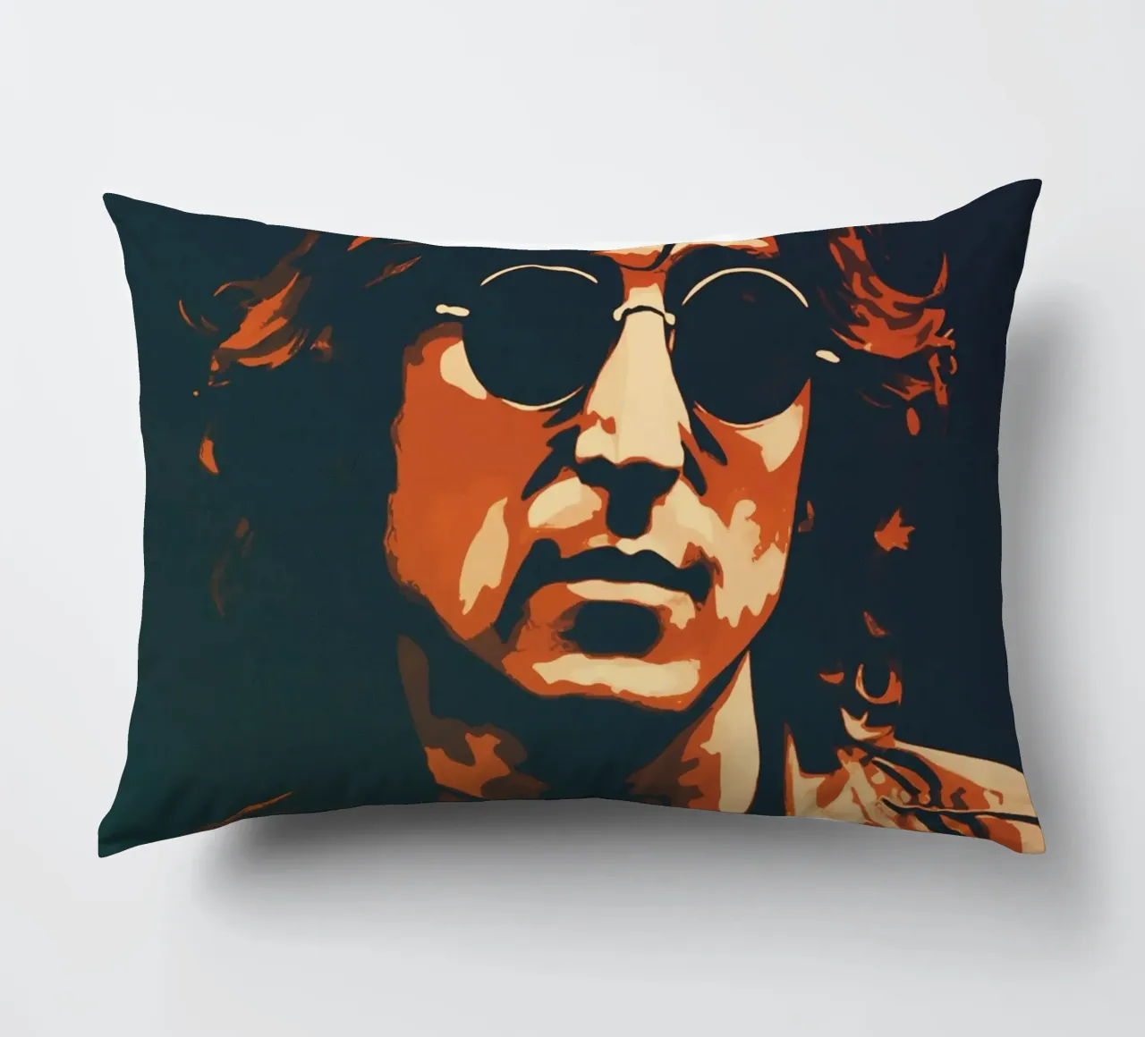 John Lennon Canvas Art decorative cushion by music soul