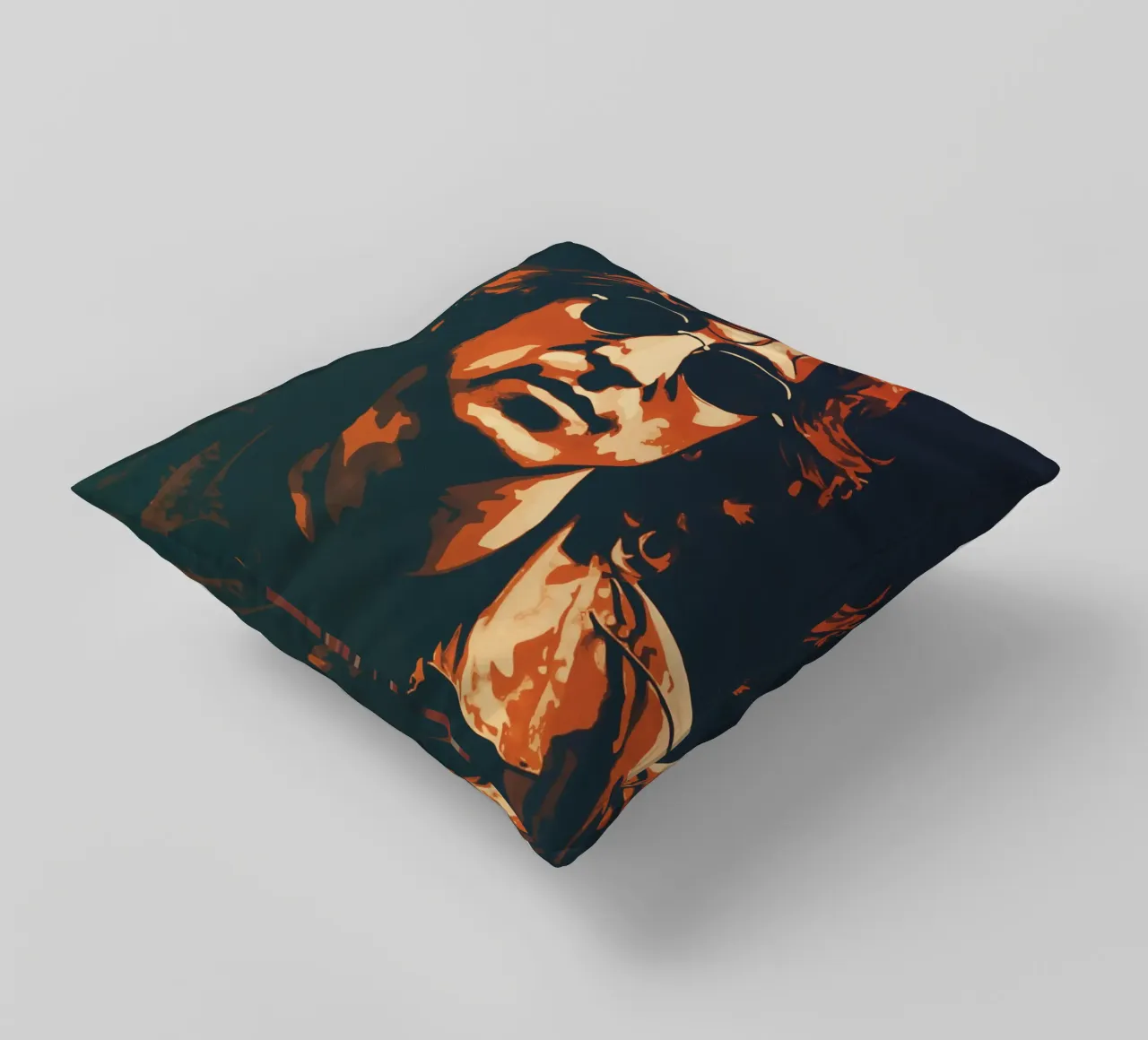 John Lennon Canvas Art decorative cushion by music soul