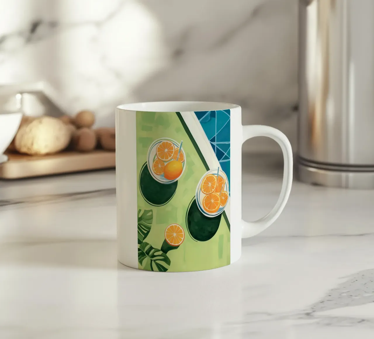 Boho Bella Vita 7 Drinks 2 tazza in ceramica da Boho Print Collection
