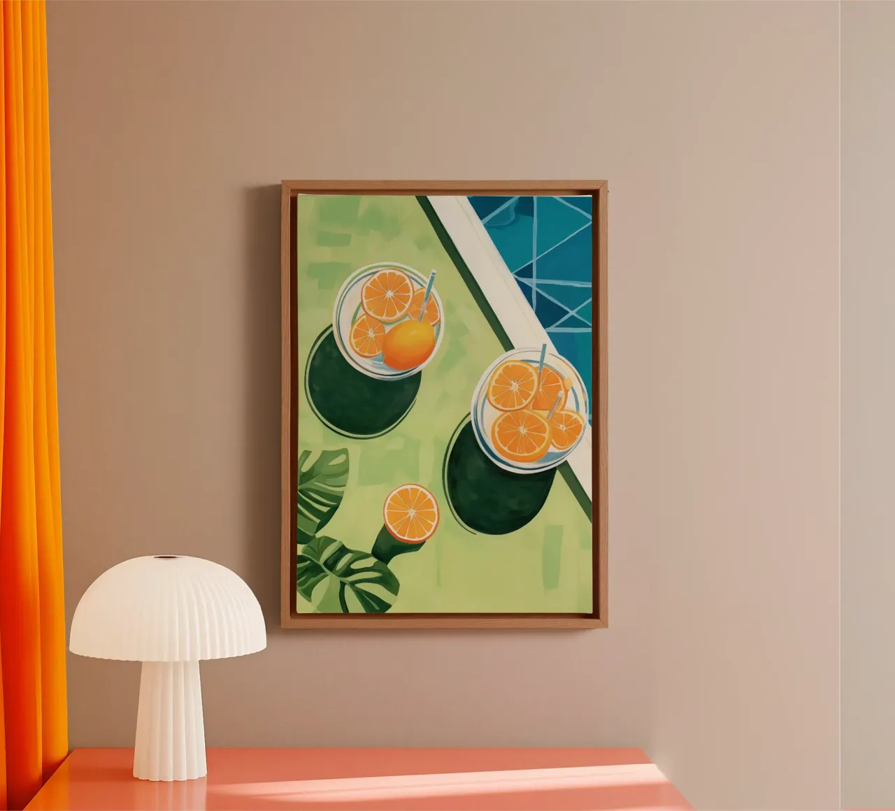 Boho Bella Vita 7 Drinks 2 canvas met Baklijst van Boho Print Collection