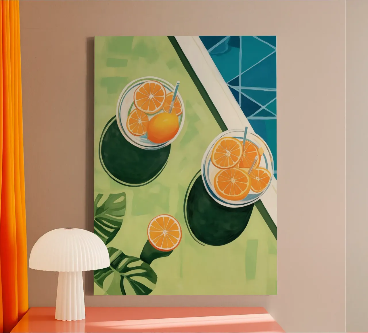 Boho Bella Vita 7 Drinks 2 canvas met Baklijst van Boho Print Collection