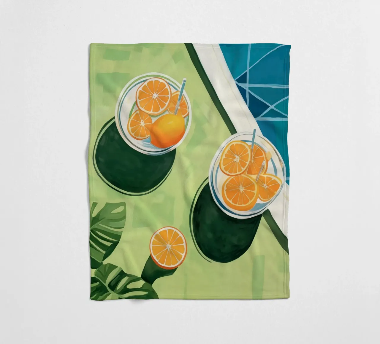 Boho Bella Vita 7 Drinks 2 coperta in pile da Boho Print Collection