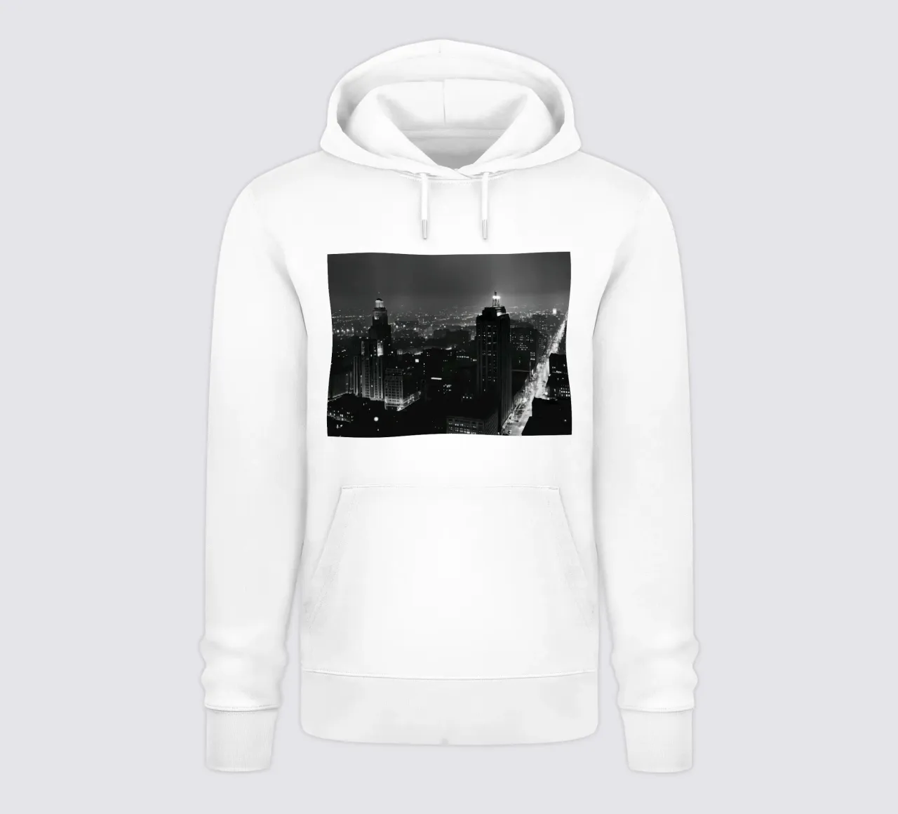 La città abbagliante felpa con cappuccio da Black & White