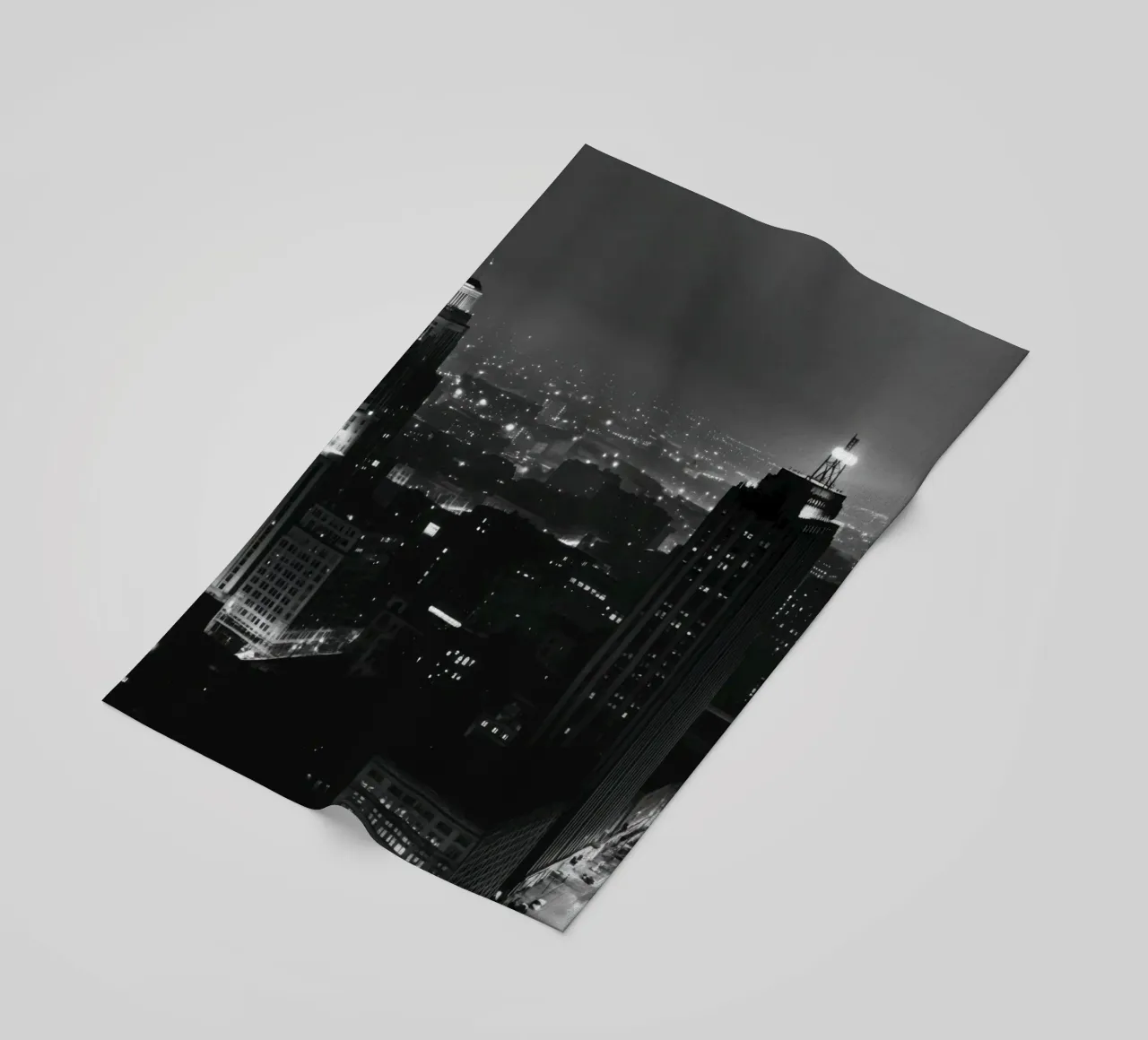 La città abbagliante telo mare da Black & White