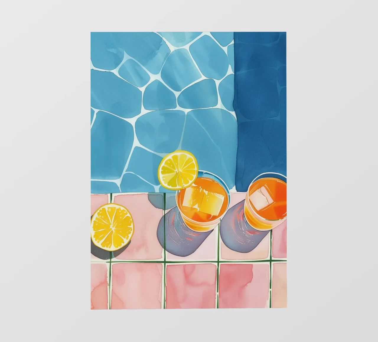 Boho Bella Vita 7 Drinks 3 pellicola backlit da Boho Print Collection