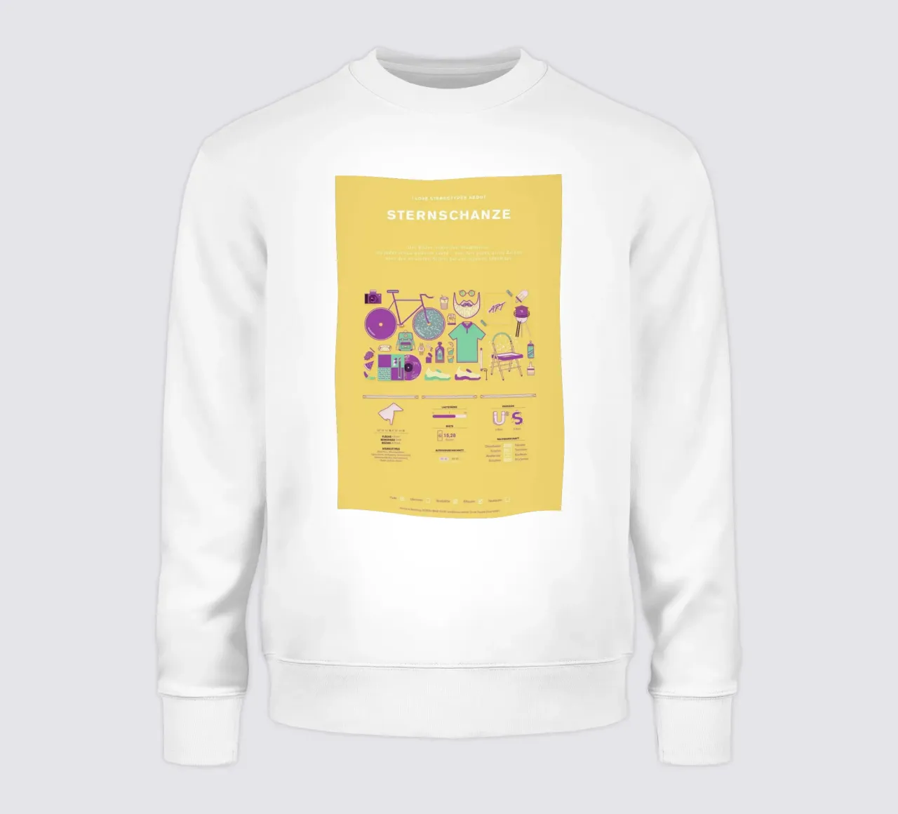 Sternschanze sweatshirt by Bureau Bald GmbH