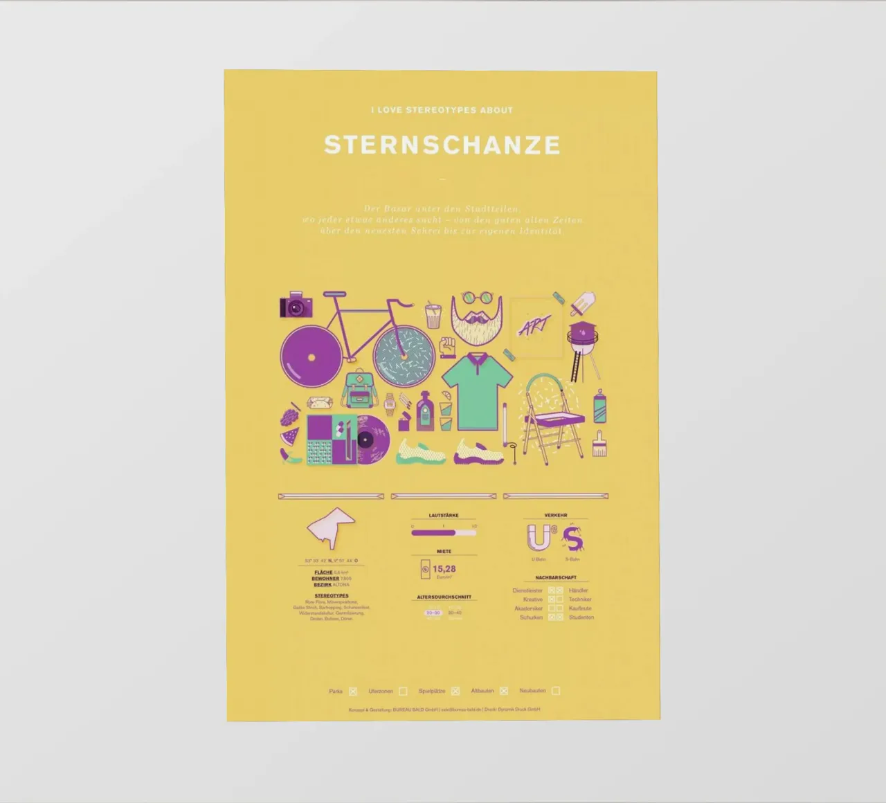 Sternschanze telo in pvc da Bureau Bald GmbH