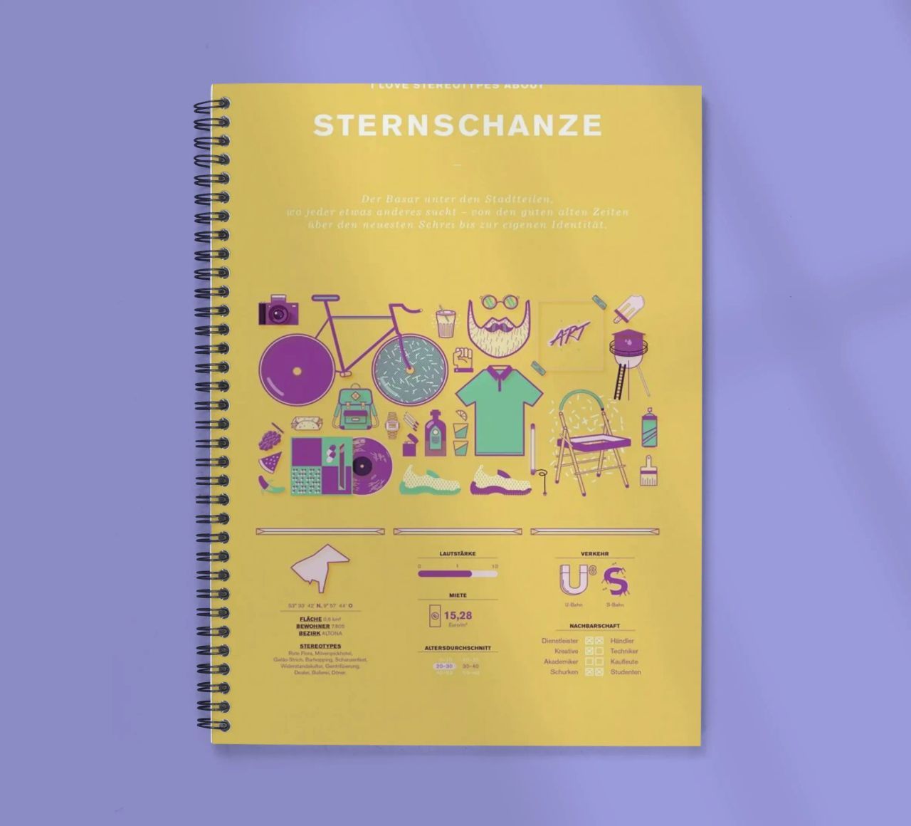 Sternschanze spiral notebook by Bureau Bald GmbH