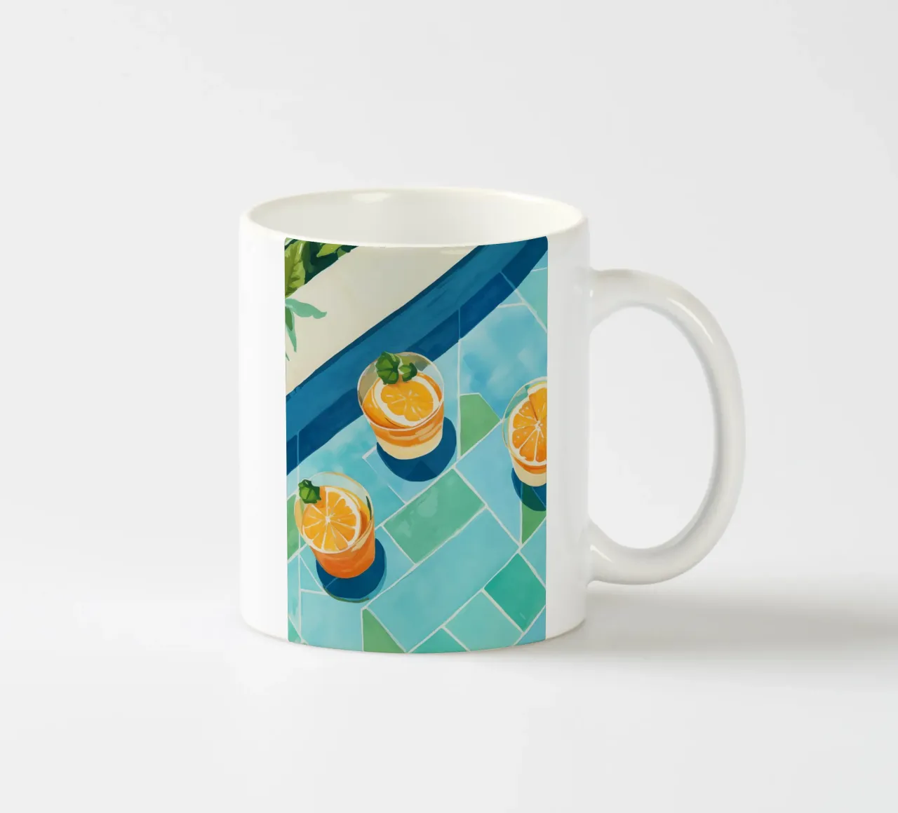 Boho Bella Vita 7 Drinks 4 tazza in ceramica da Boho Print Collection