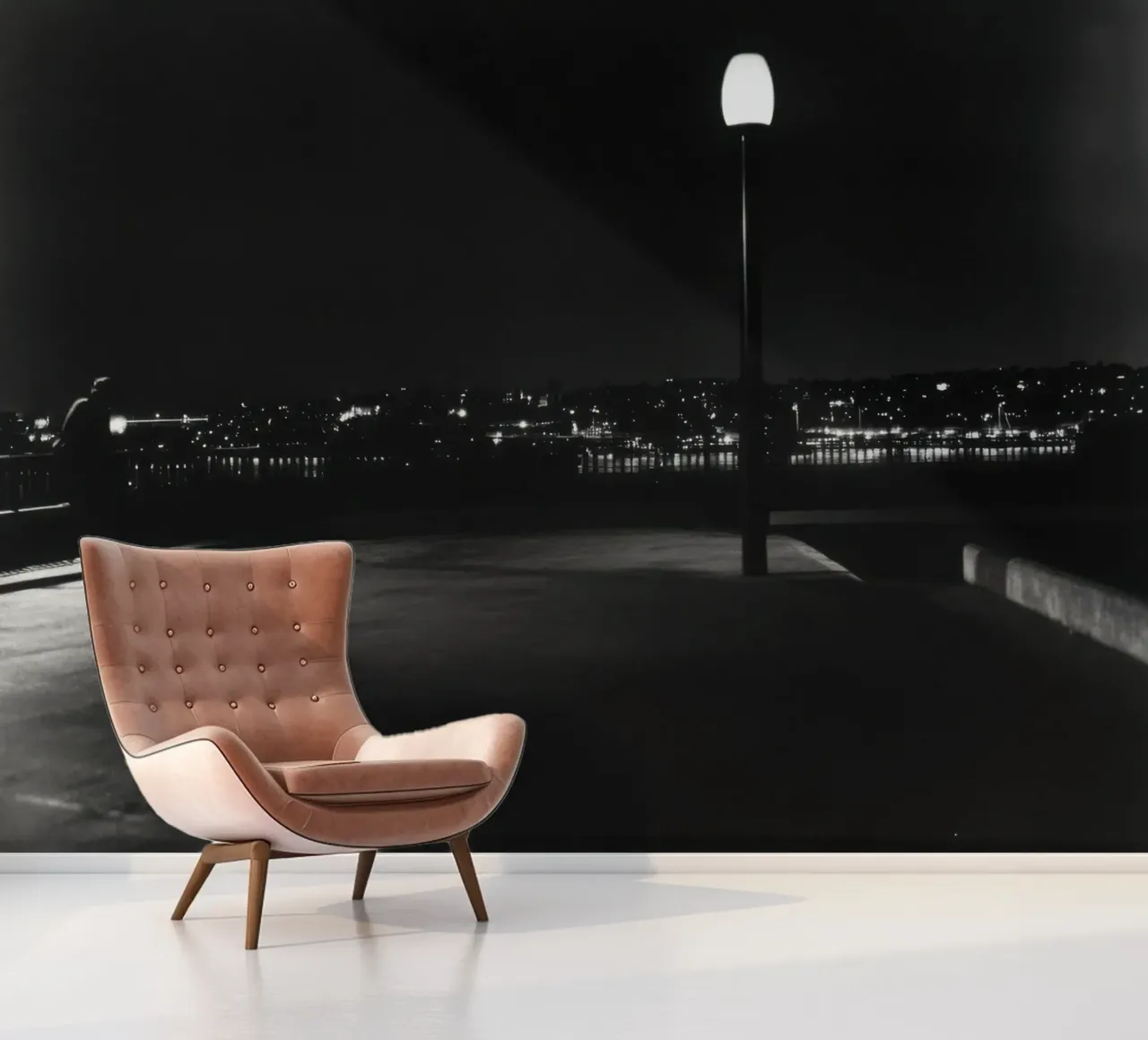 Quiet night by the water photo wallpaper by Black & White
