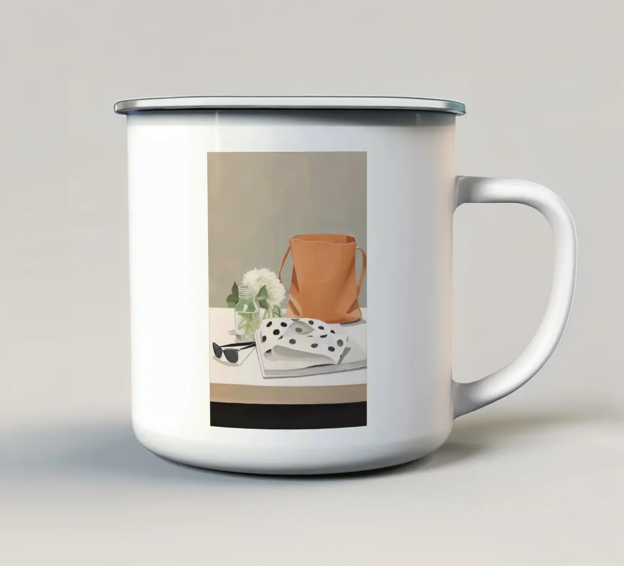 Boho Bella Vita 8 Still 3 tazza in smalto da Boho Print Collection