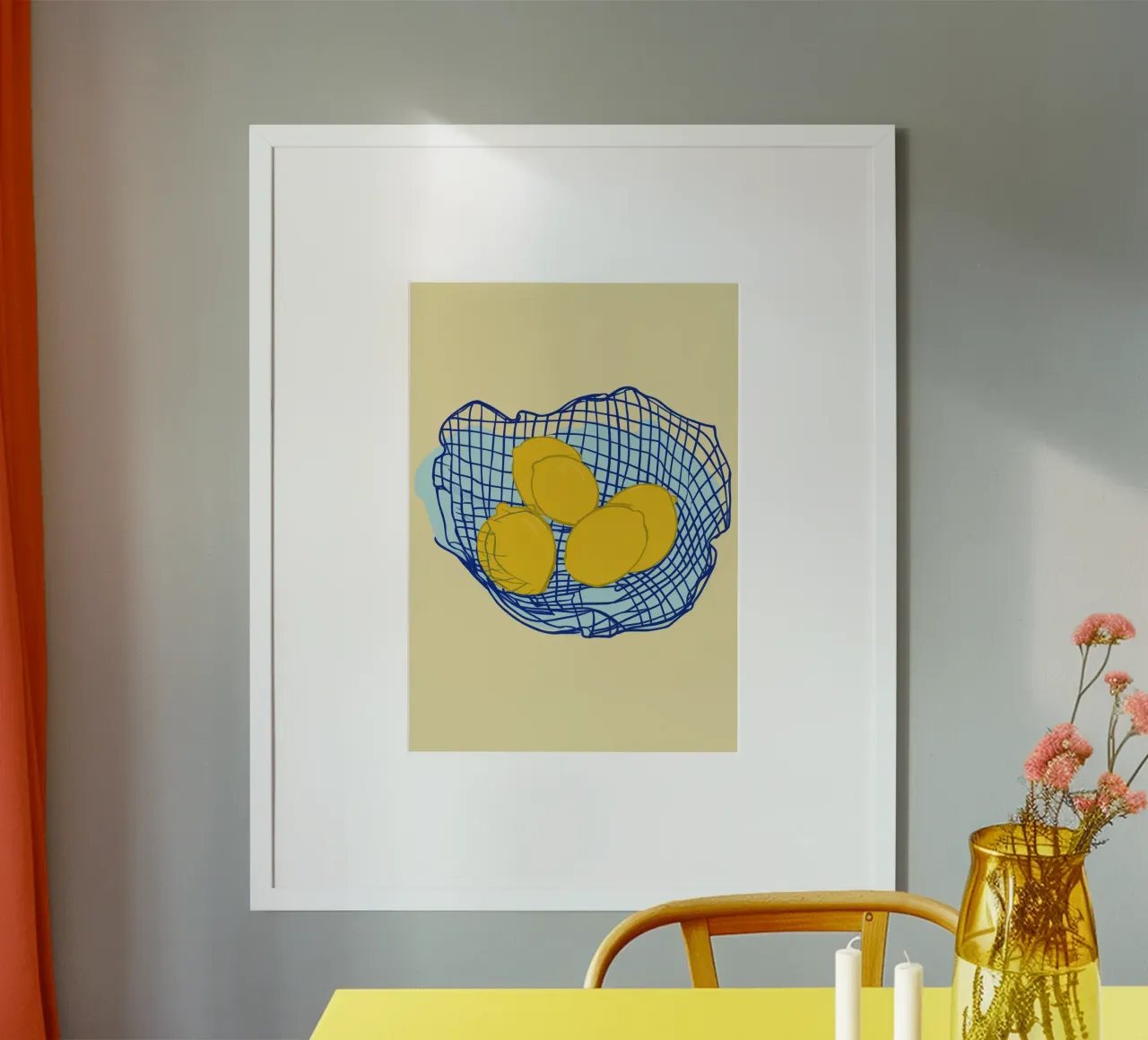 Boho Bella Vita 9 Lemons 1 poster by Boho Print Collection
