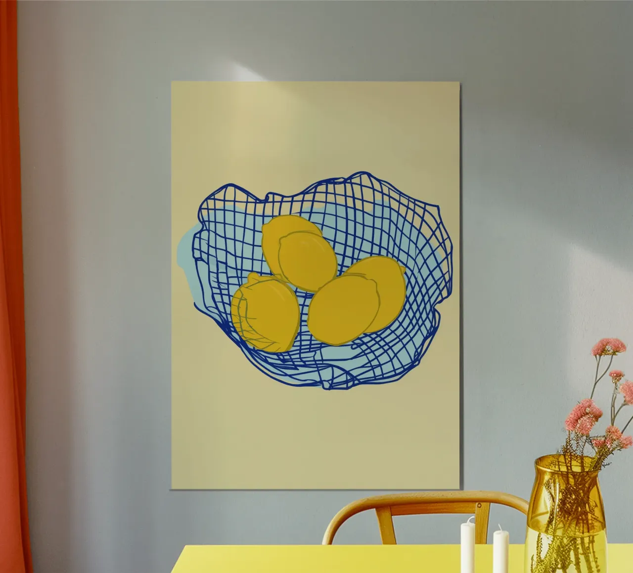 Boho Bella Vita 9 Lemons 1 poster da Boho Print Collection