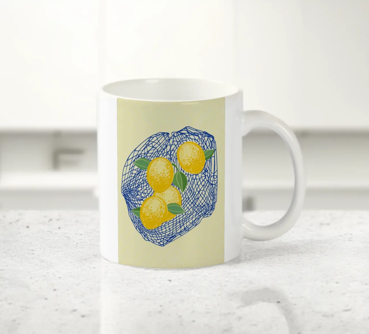 Boho Bella Vita 9 Lemons 2 tazza in ceramica da Boho Print Collection