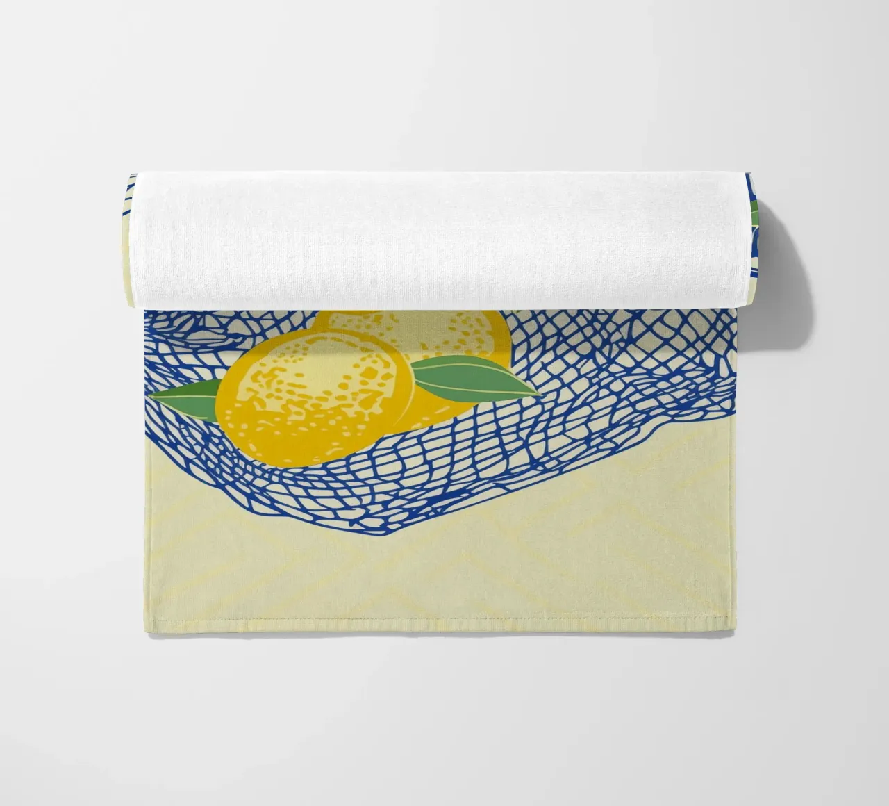 Boho Bella Vita 9 Lemons 2 beach towel by Boho Print Collection
