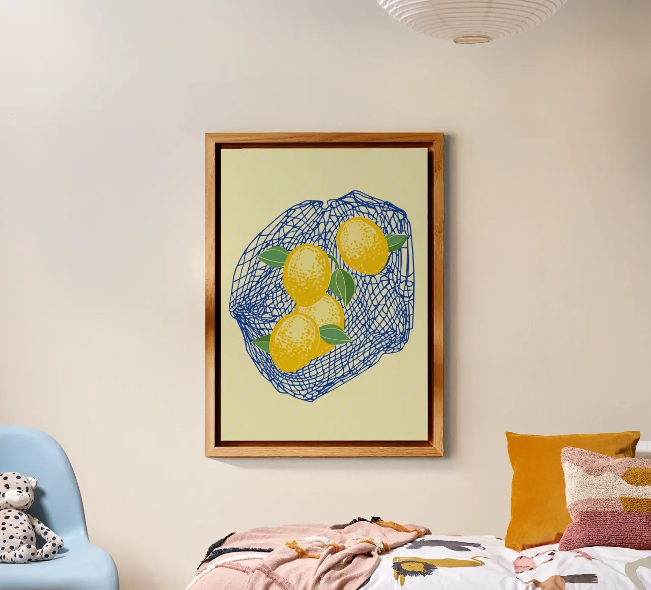 Boho Bella Vita 9 Lemons 2 panneau forex de Boho Print Collection