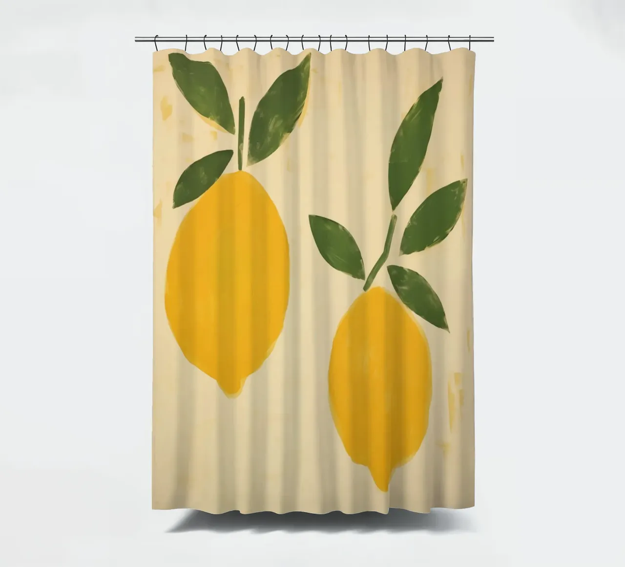 Boho Bella Vita 9 Lemons 3 Duschvorhang von Boho Print Collection