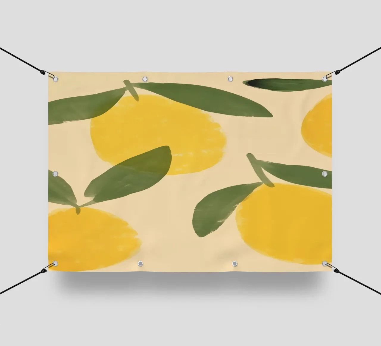 Boho Bella Vita 9 Lemons 4 telo in pvc da Boho Print Collection