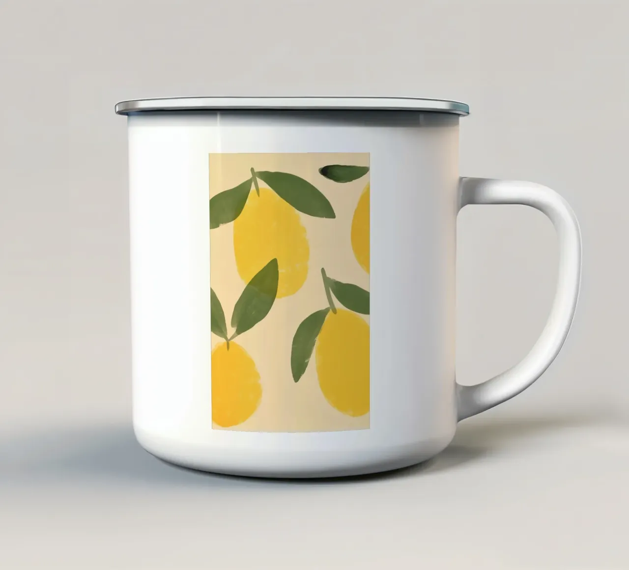 Boho Bella Vita 9 Lemons 4 tazza in smalto da Boho Print Collection