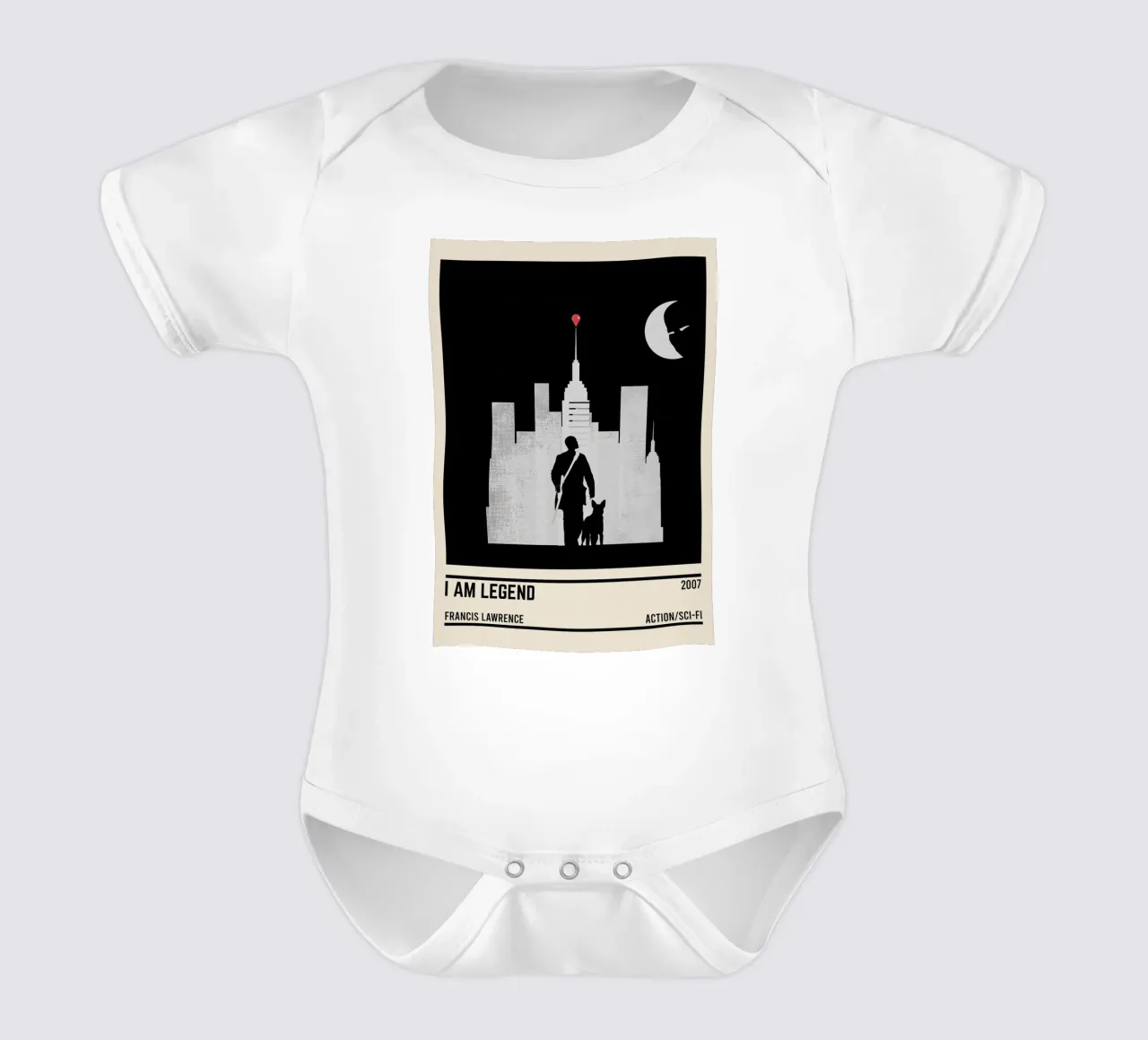 I Am Legend body neonato maniche corte da TheArtstudio