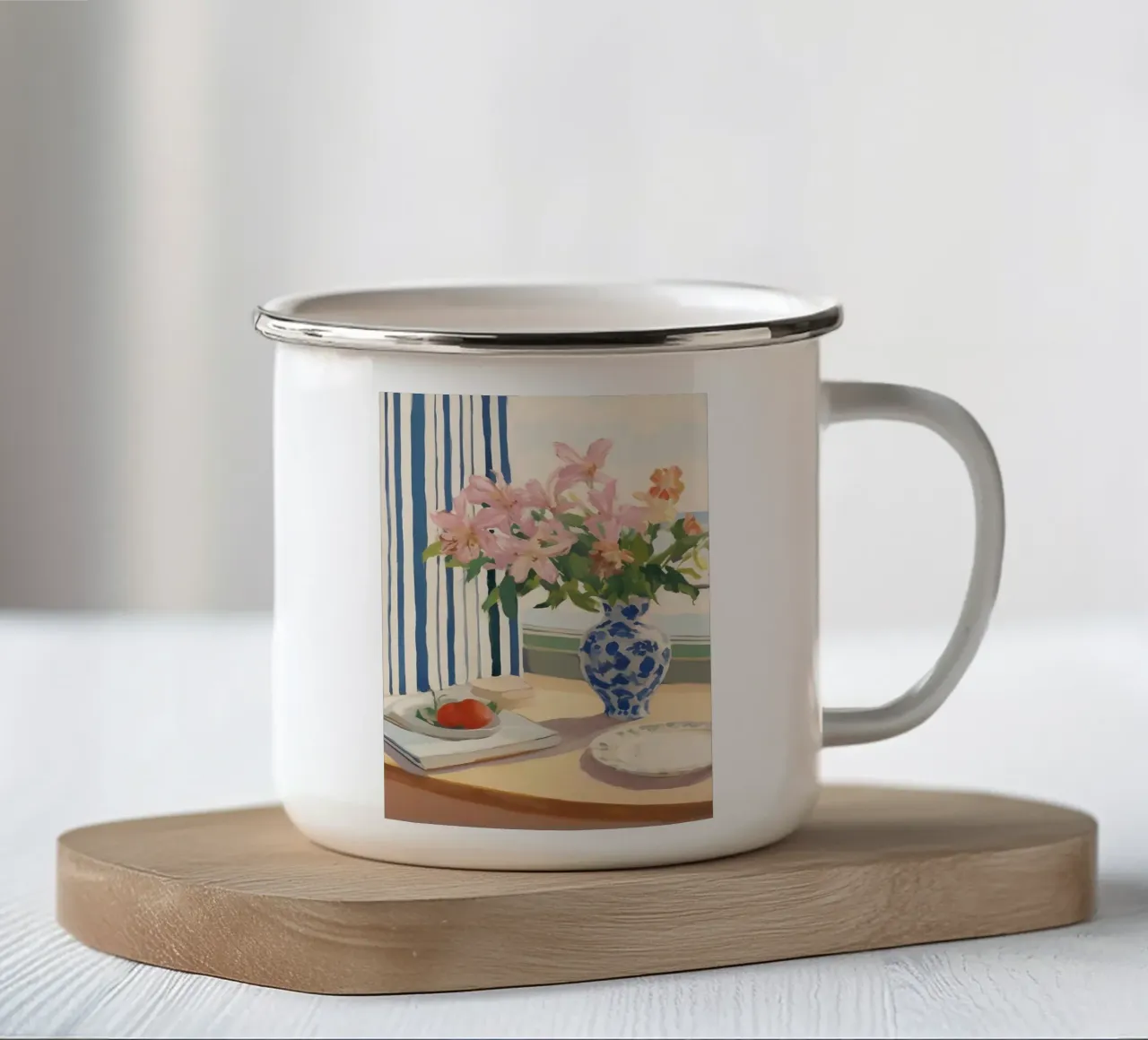 Boho Bella Vita 11 Flowers 1 tazza in smalto da Boho Print Collection