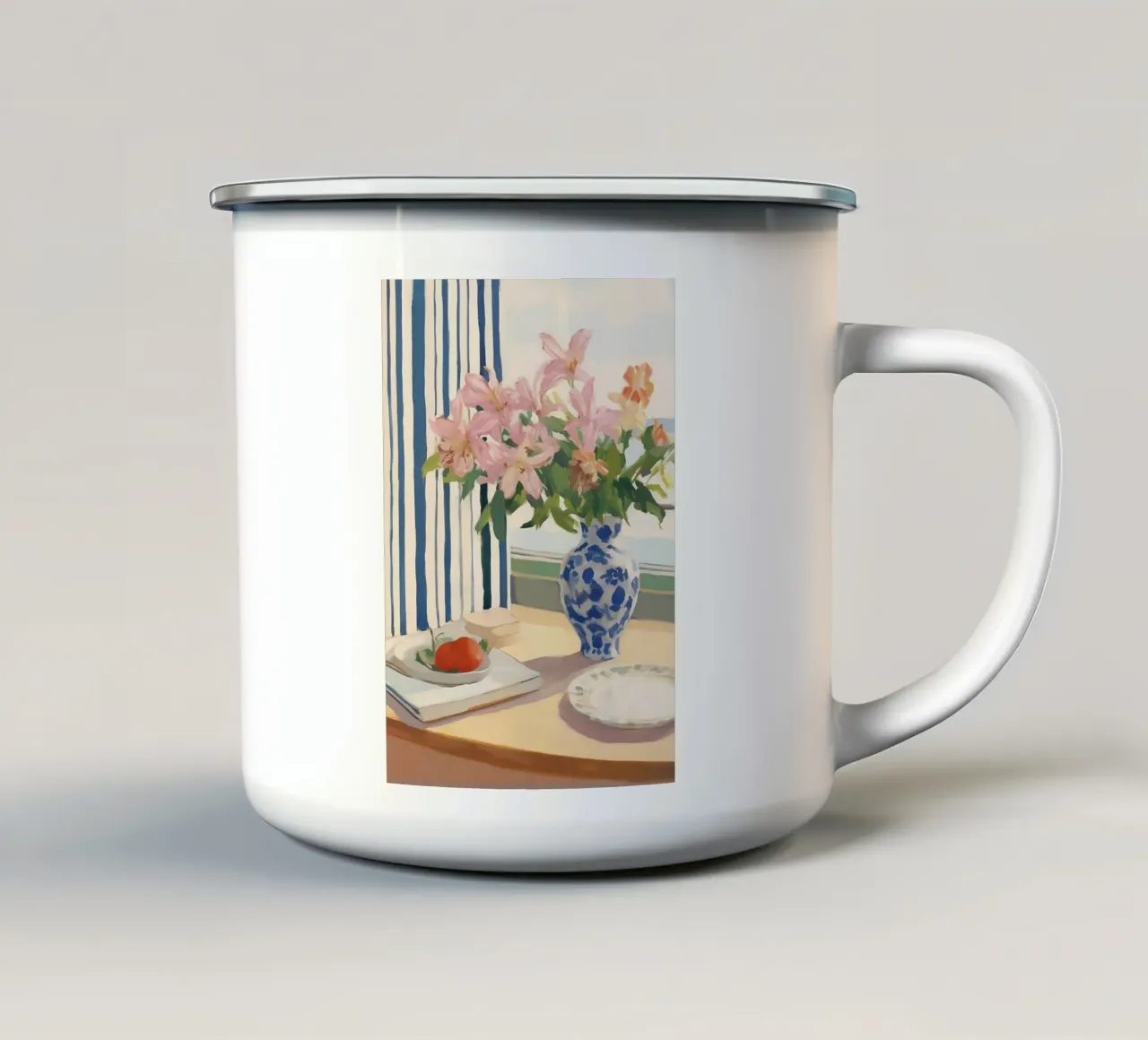 Boho Bella Vita 11 Flowers 1 tazza in smalto da Boho Print Collection