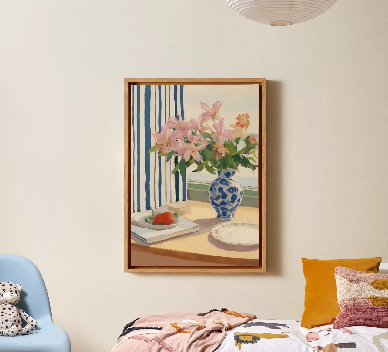 Boho Bella Vita 11 Flowers 1 canvas met Baklijst van Boho Print Collection