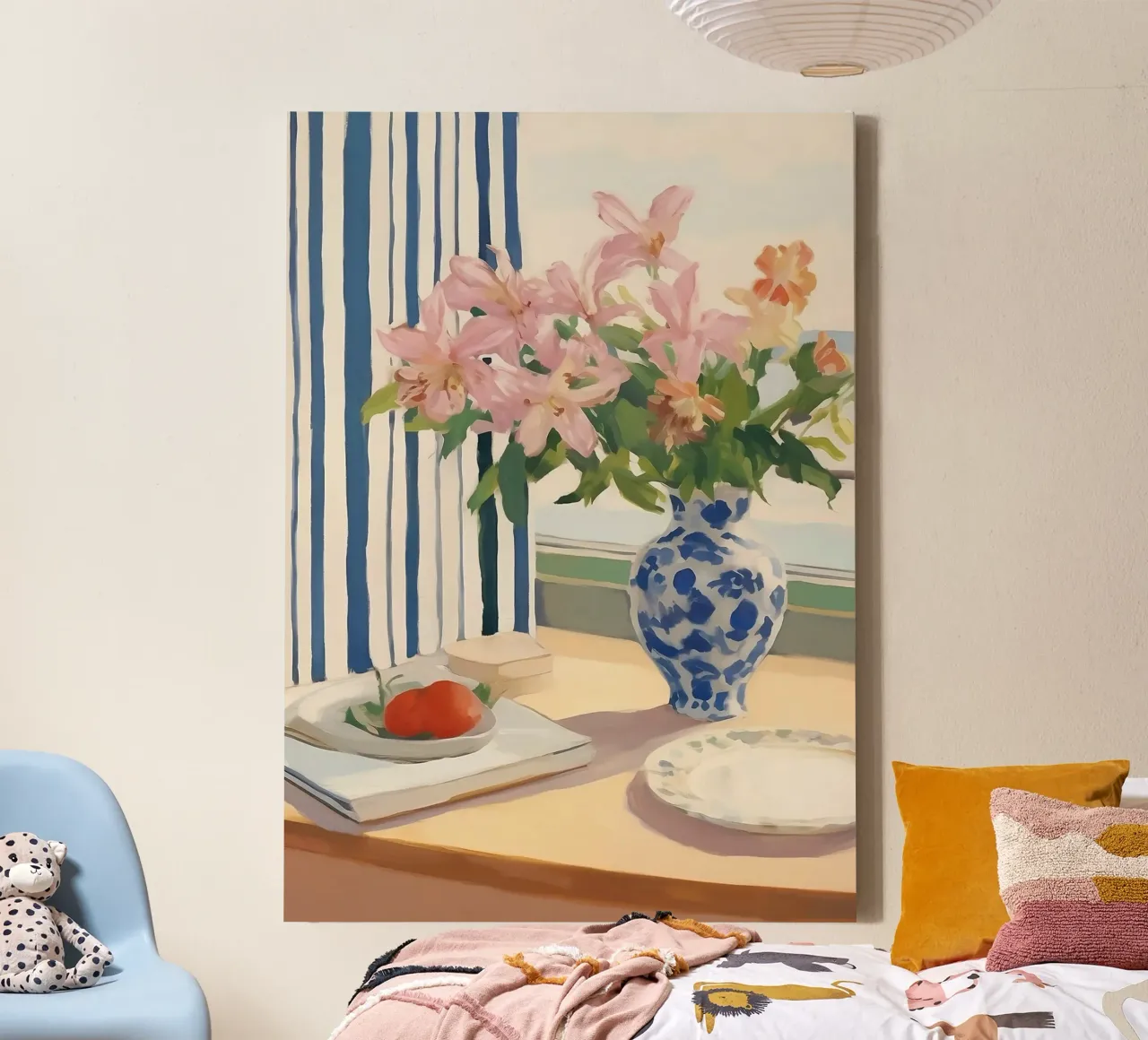 Boho Bella Vita 11 Flowers 1 canvas met Baklijst van Boho Print Collection