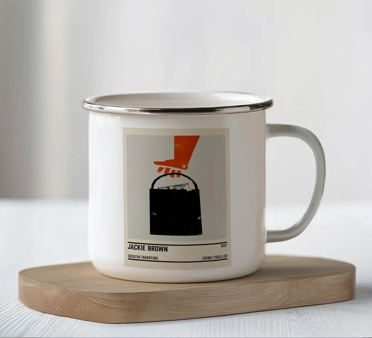Jackie Brown tazza in smalto da TheArtstudio