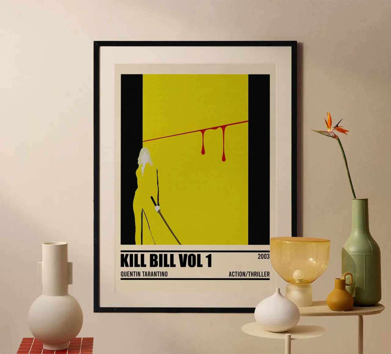 Kill Bill Vol 1 _ CallumSeymour _ PosterSpy 1 poster con telaio in legno da TheArtstudio